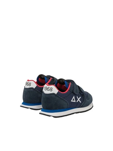 SNEAKERS BASSE CON DOPPIO STRAPPO BAMBINO BLU
