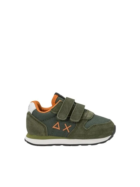 SNEAKERS BASSE CON DOPPIO STRAPPO BAMBINO VERDE
