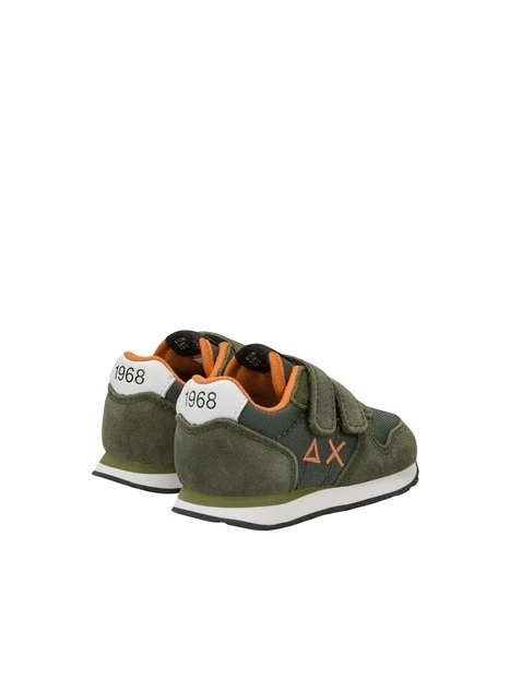 SNEAKERS BASSE CON DOPPIO STRAPPO BAMBINO VERDE