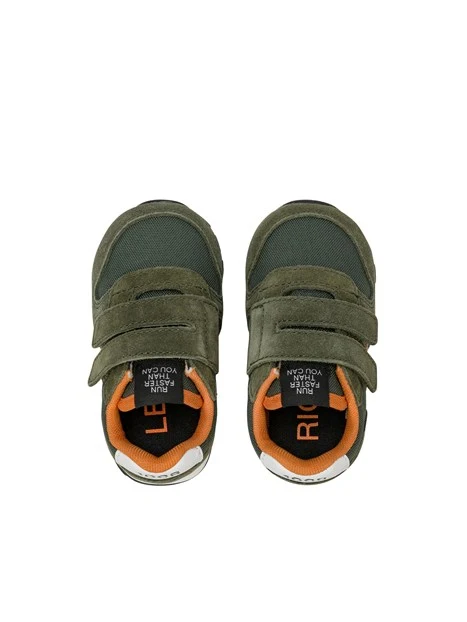 SNEAKERS BASSE CON DOPPIO STRAPPO BAMBINO VERDE