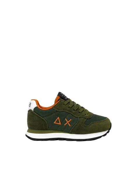 SNEAKERS BASSE CON LACCI BAMBINO VERDE