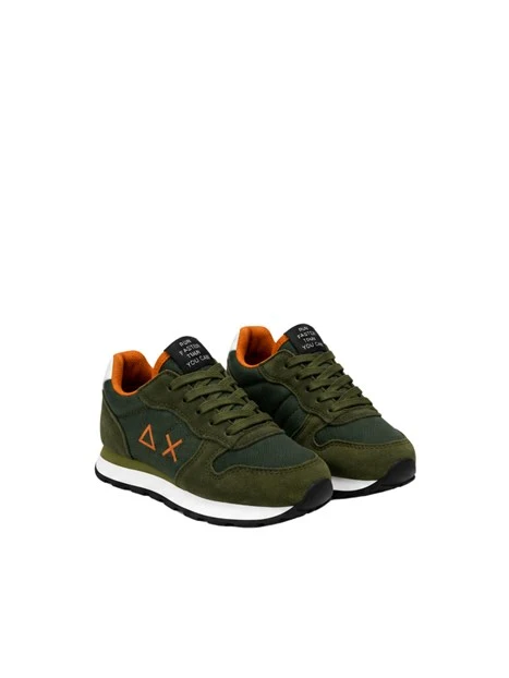 SNEAKERS BASSE CON LACCI BAMBINO VERDE