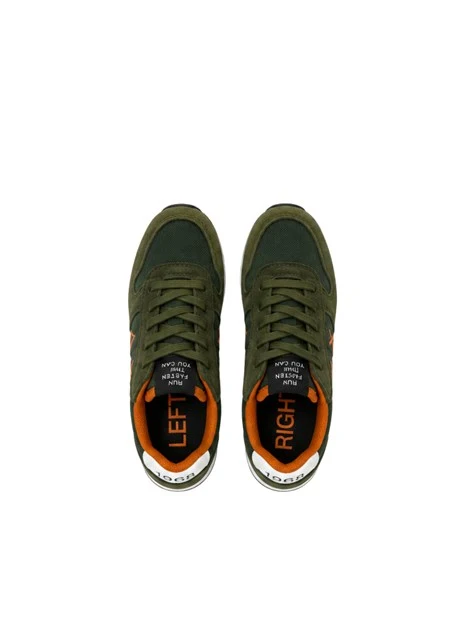 SNEAKERS BASSE CON LACCI BAMBINO VERDE