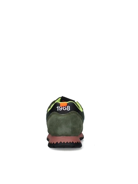 SNEAKERS BASSE CON DOPPIO STRAP BAMBINO VERDE