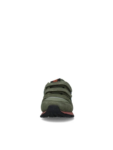 SNEAKERS BASSE CON DOPPIO STRAP BAMBINO VERDE