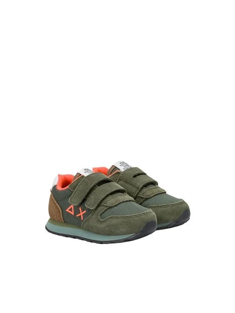 SNEAKERS BASSE CON STRAPPI BAMBINO VERDE
