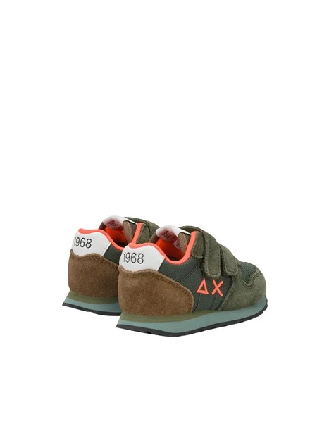 SNEAKERS BASSE CON STRAPPI BAMBINO VERDE