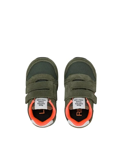 SNEAKERS BASSE CON STRAPPI BAMBINO VERDE