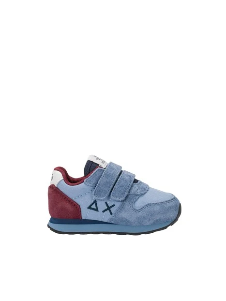 SNEAKERS BASSE CON DOPPIO STRAP BAMBINO AZZURRO