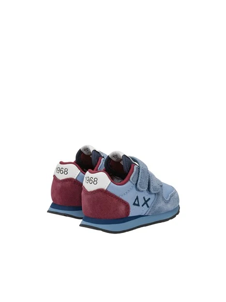 SNEAKERS BASSE CON DOPPIO STRAP BAMBINO AZZURRO