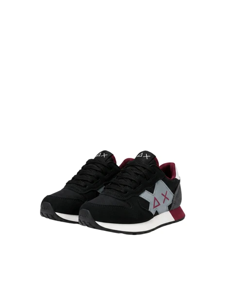 SNEAKERS BASSE CON LACCI BAMBINO NERO
