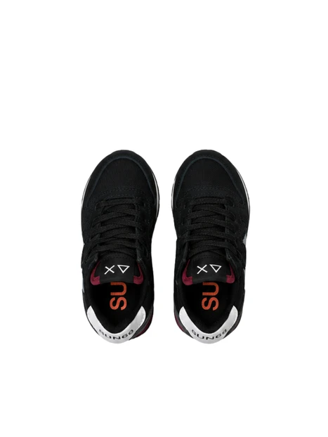 SNEAKERS BASSE CON LACCI BAMBINO NERO