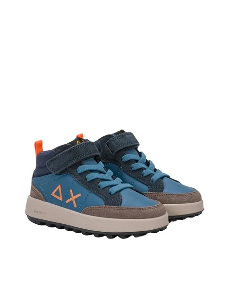 SNEAKERS ALTE Z46335B MIDI CON STRAPPO BAMBINO BLU