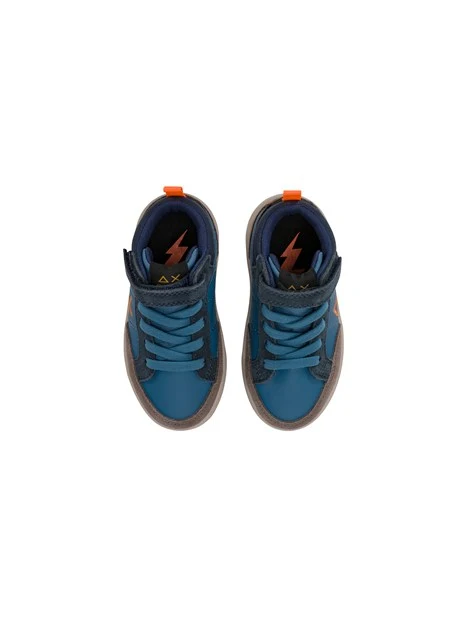 SNEAKERS ALTE Z46335B MIDI CON STRAPPO BAMBINO BLU