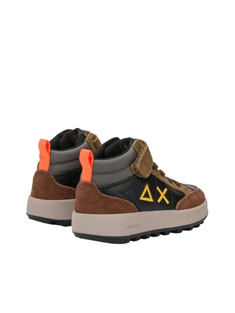 SNEAKERS ALTE Z46335B MIDI CON STRAPPO BAMBINO MARRONE