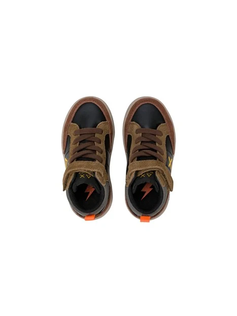 SNEAKERS ALTE Z46335B MIDI CON STRAPPO BAMBINO MARRONE