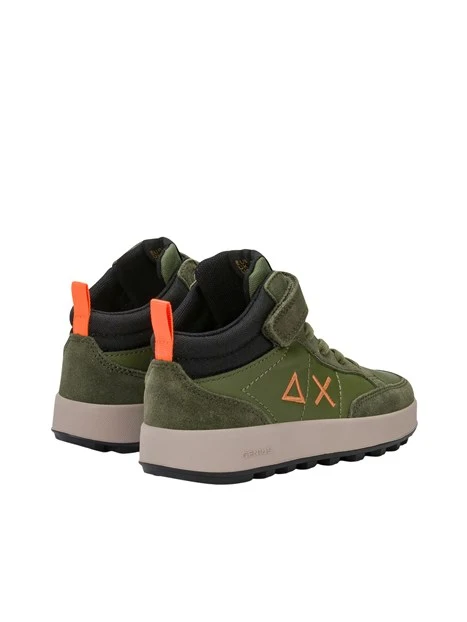 SNEAKERS ALTE Z46335K MIDI CON STRAPPO BAMBINO VERDE
