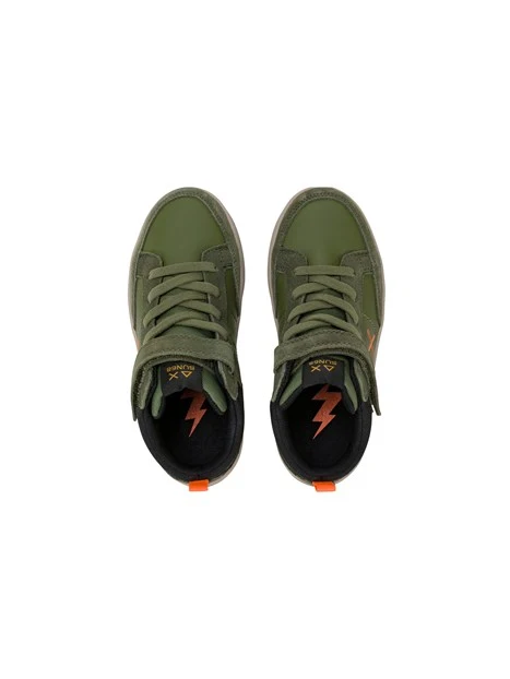 SNEAKERS ALTE Z46335K MIDI CON STRAPPO BAMBINO VERDE