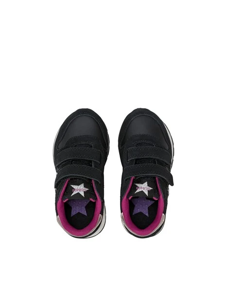SNEAKERS BASSE CON DOPPIO STRAP BAMBINA NERO