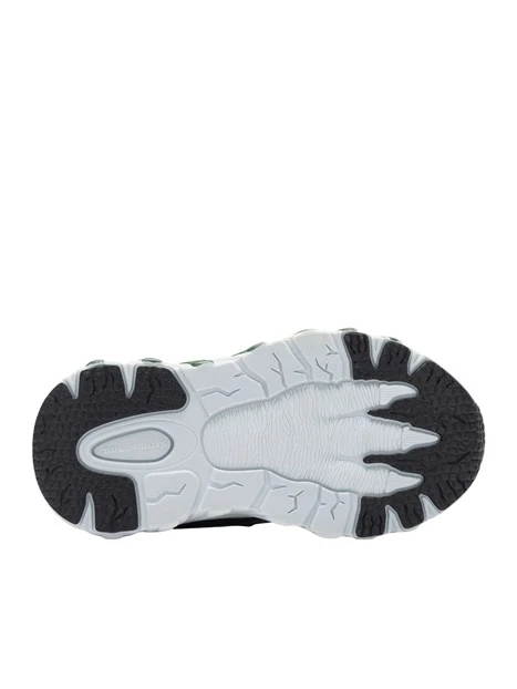 SNEAKERS BASSE CON STRAPPO E DETTAGLI A CONTRASTO BAMBINO GRIGIO