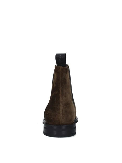 STIVALETTI TACCO BASSO CHELSEA CON INSERTO ELASTICO DONNA MARRONE