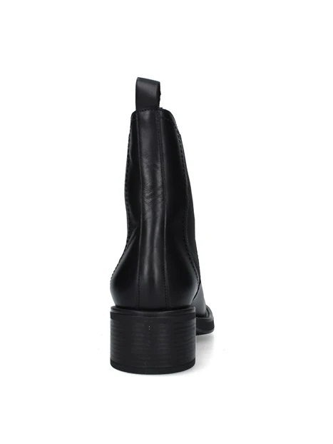 STIVALETTI TACCO ALTO CHELSEA CON INSERTO ELASTICO DONNA NERO