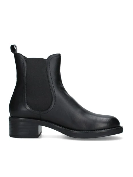 STIVALETTI TACCO ALTO CHELSEA CON INSERTO ELASTICO DONNA NERO
