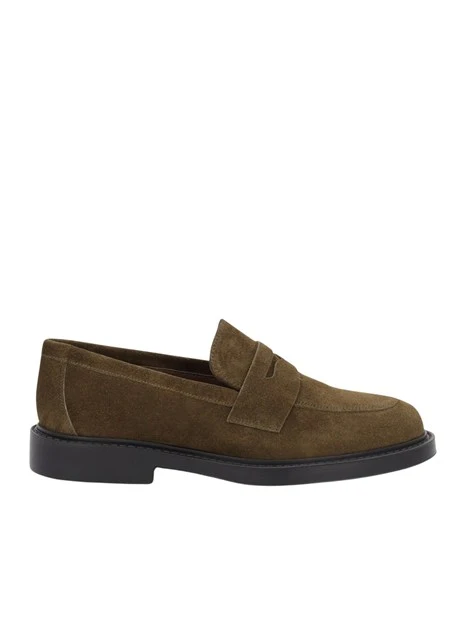 MOCASSINI IN CAMOSCIO DONNA VERDE
