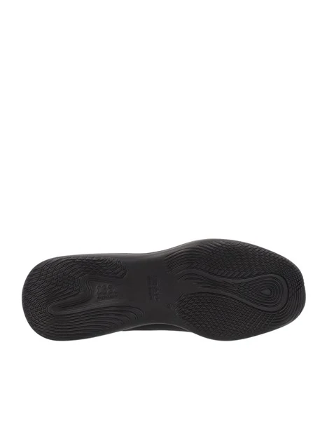 STIVALETTI TACCO BASSO BEATLES IN PELLE E TESSUTO DONNA NERO