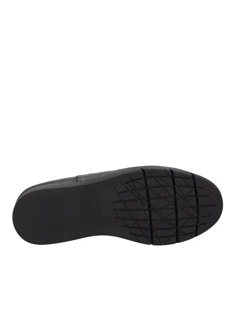 STIVALETTI TACCO BASSO BEATLES IN PELLE DONNA NERO