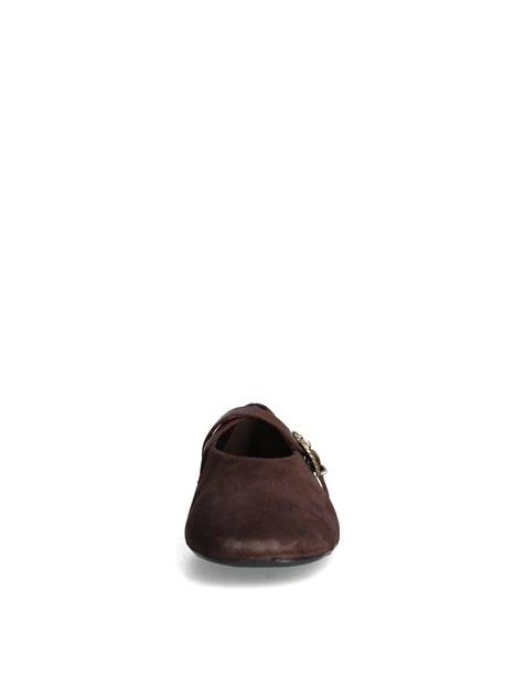 BALLERINE A69C6 DOPPIO CINTURINO DONNA MARRONE