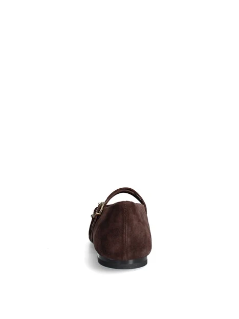 BALLERINE A69C6 DOPPIO CINTURINO DONNA MARRONE