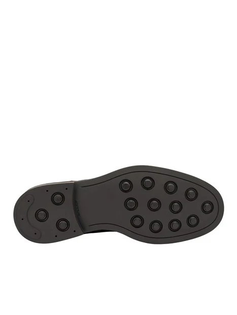 STIVALETTI TACCO BASSO BEATLES IN PELLE SCAMOSCIATA UOMO MARRONE