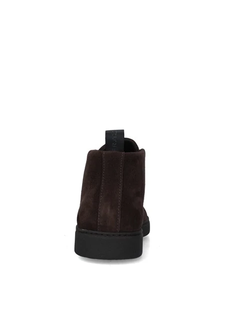 SNEAKERS ALTE IN CAMOSCIO UOMO MARRONE