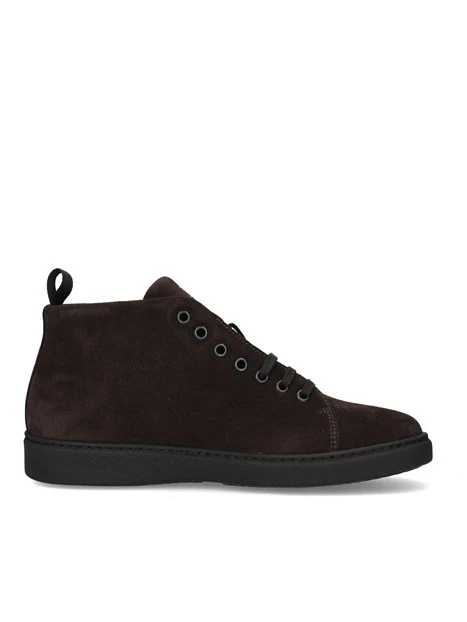 SNEAKERS ALTE IN CAMOSCIO UOMO MARRONE