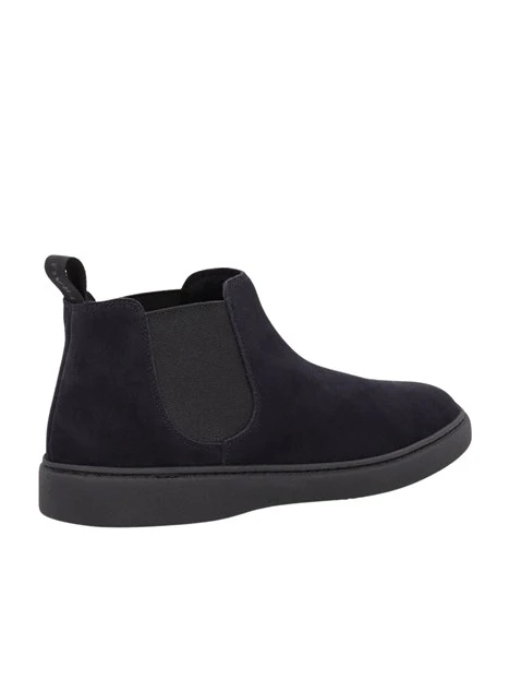 STIVALETTI TACCO BASSO BEATLES IN PELLE SCAMOSCIATA UOMO BLU