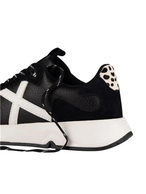 SNEAKERS PLATFORM 4191017 ANIMALIER DONNA NERO