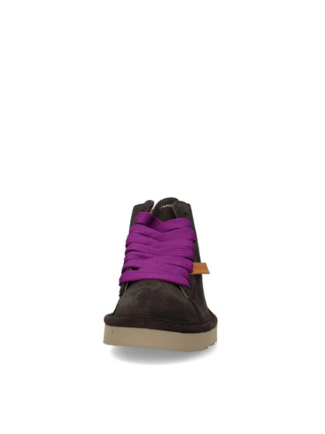 SNEAKERS ALTE P001 DONNA MARRONE