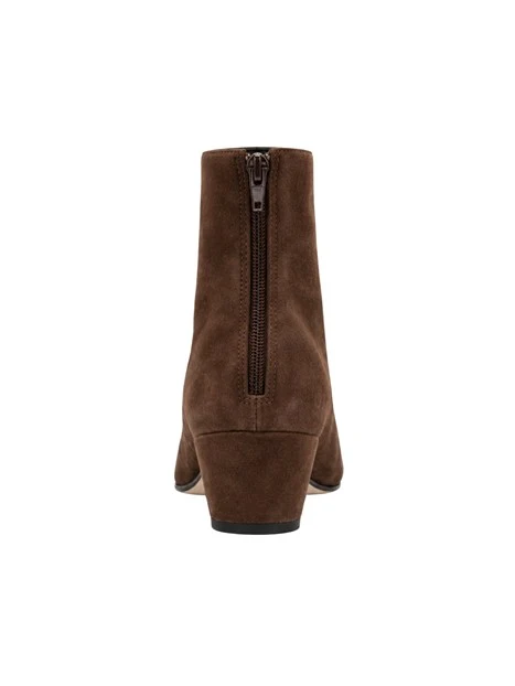 STIVALETTI TACCO ALTO 40005 IN CAMOSCIO DONNA MARRONE
