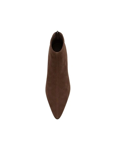 STIVALETTI TACCO ALTO 40005 IN CAMOSCIO DONNA MARRONE