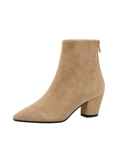 STIVALETTI TACCO ALTO 40005 IN CAMOSCIO DONNA TORTORA