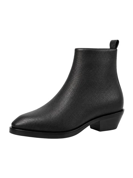 STIVALETTI TACCO BASSO 40705 DONNA NERO