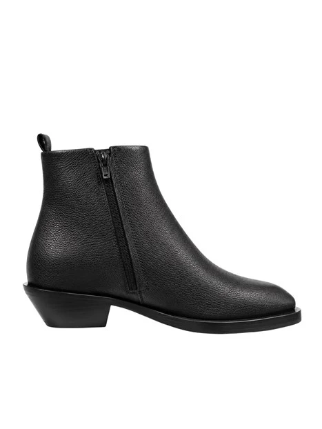 STIVALETTI TACCO BASSO 40705 DONNA NERO