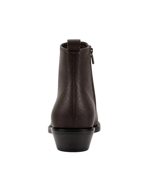 STIVALETTI TACCO BASSO 40705 DONNA MARRONE