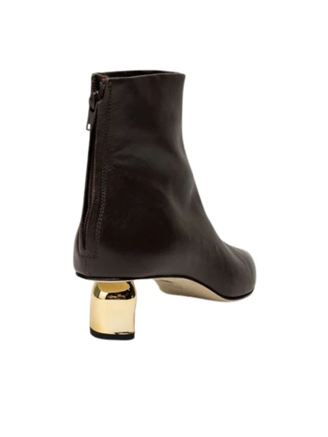 STIVALETTI TACCO ALTO 40749 DONNA MARRONE