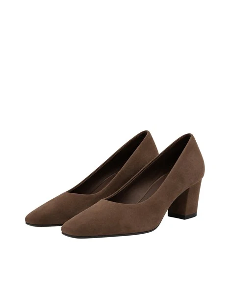 DÉCOLLETÉ 40756 IN PELLE DONNA MARRONE