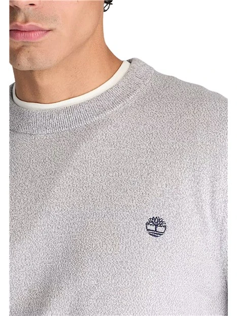 MAGLIA GIROCOLLO IN COTONE UOMO GRIGIO