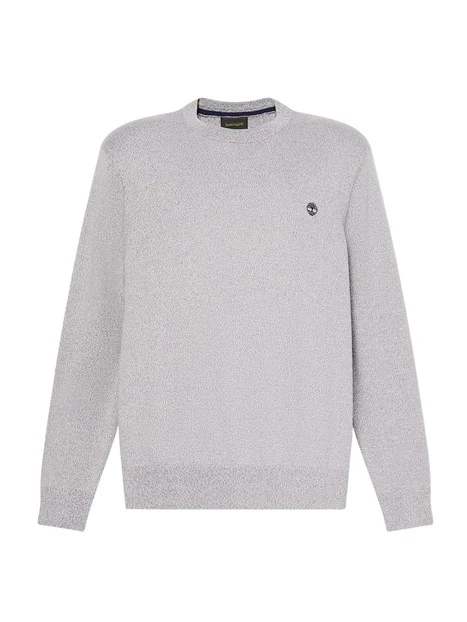MAGLIA GIROCOLLO IN COTONE UOMO GRIGIO