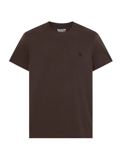 T-SHIRT MANICA CORTA SLIM FIT MARRONE UOMO