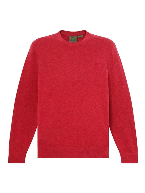 MAGLIA GIROCOLLO IN COTONE UOMO ROSSO